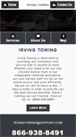 Mobile Screenshot of irvingtowing.net