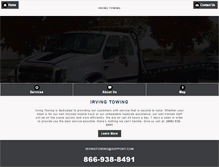 Tablet Screenshot of irvingtowing.net